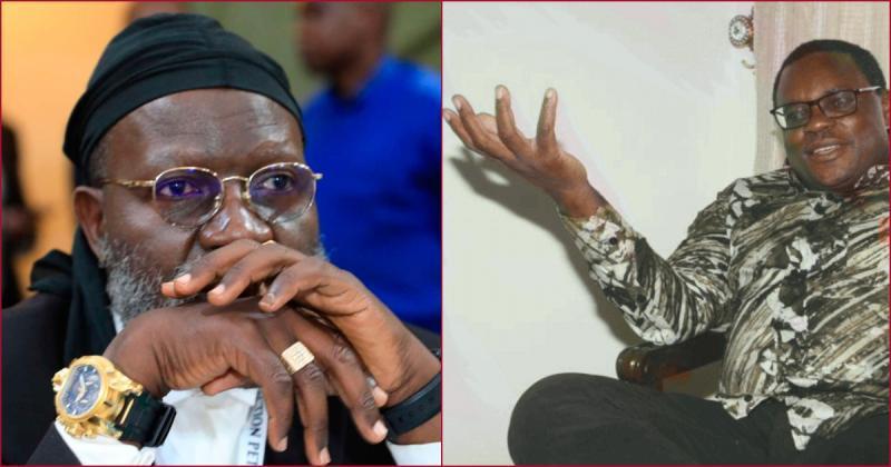 Collaged photos of George Wajackoyah and Governor Ken Lusaka.